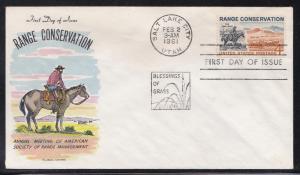 U.S. # 1167, Range Conservation, Fluegel Cachet FDC