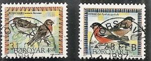 Faroe Islands 313-14 Used 1997 Birds