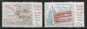 Cuba 956-957 1965 Stamp Day set MNH