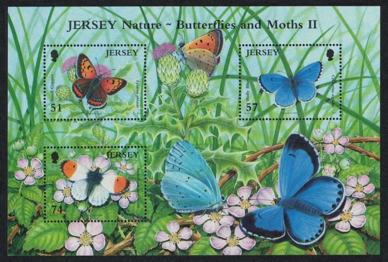 Jersey Butterflies and Moths 2nd series MS SG#MS1285 CV£10+