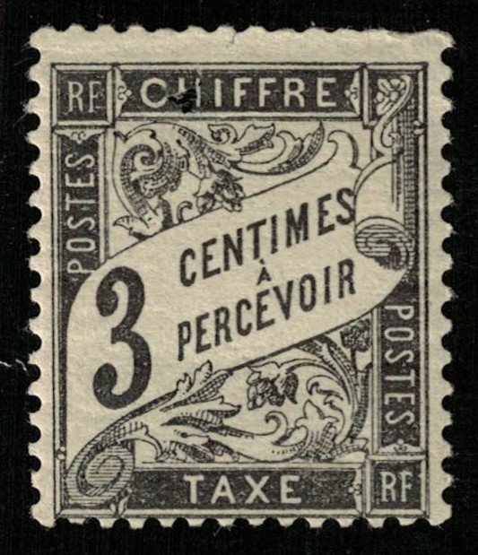 France, 3 centimes, 1881-1884, YT #TT12, CV $ 16 (Т-7366)