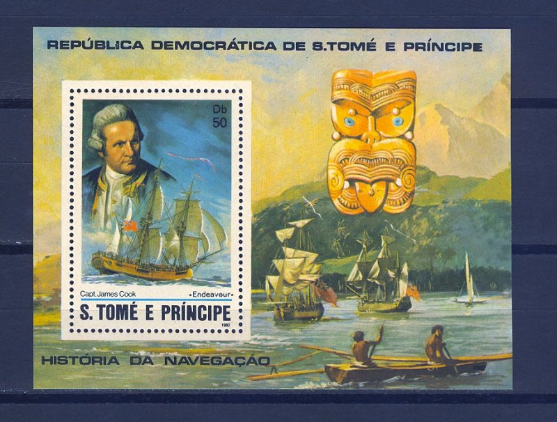 S.TOME E PRINCIPE SC# 672a-d, 673, 674 EXPLORERS MNH, - SEE PICTURES