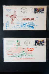 US Early Unsearched Space Program Stamp Covers Collection