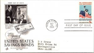 FDC 1966 SC #1320 Artcraft Cachet - Sioux City, IA - Single - J4164