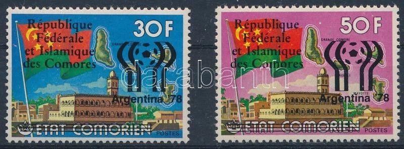 Comoroes stamp Football World Cup overprinted MNH 1978 Mi 444-445 WS240622