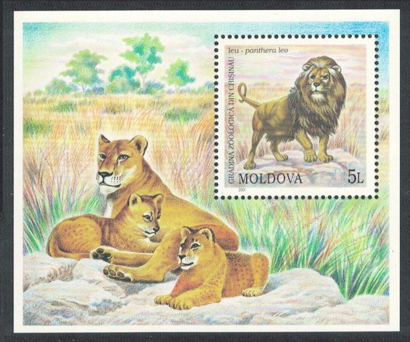 Moldova Lion Lioness cubs Chisinau Zoo MS SG#MS402