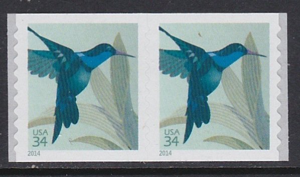 4858 Hummingbird Coil Pair MNH