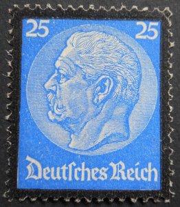 Germany 1934 Death of Hindenburg Twenty Five Pfennig Michel 553 u/mint