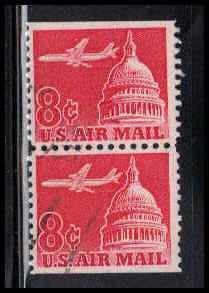 C64 Used Fine BPS Vert Pair D35863