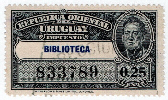 (I.B) Uruguay Revenue : Library Fee 25c