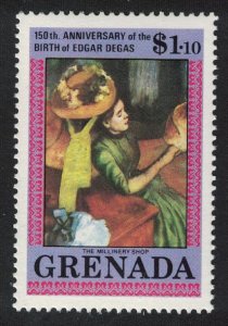 Grenada 'The Millinery Shop' Painting by Degas 1984 MNH SG#1354