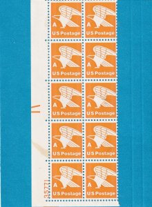 US 1735C MNH PLATE BLOCK OF 10 - IN LINE PERFORATED
