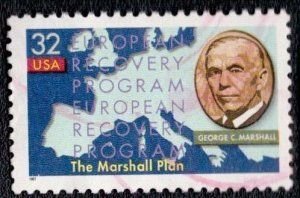 SCOTT  3141  MARSHALL  32¢  SINGLE  MNH  SHERWOOD STAMP