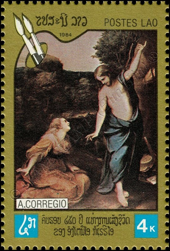 450th anniversary of Correggio's death (MNH)