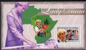 Guinea - Conakry 2006 Princess Diana perf s/sheet #10 con...