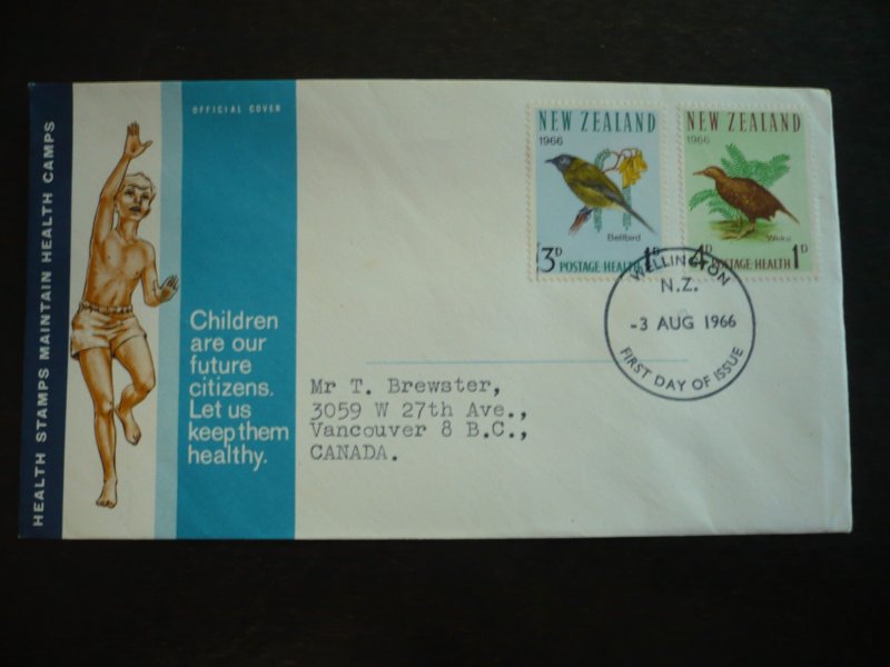Postal History - New Zealand - Scott# B71-B72 - First Day Cover