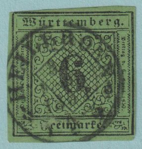 GERMAN STATES - WURTTEMBERG 4  USED - NO FAULTS VERY FINE! - HTQ 