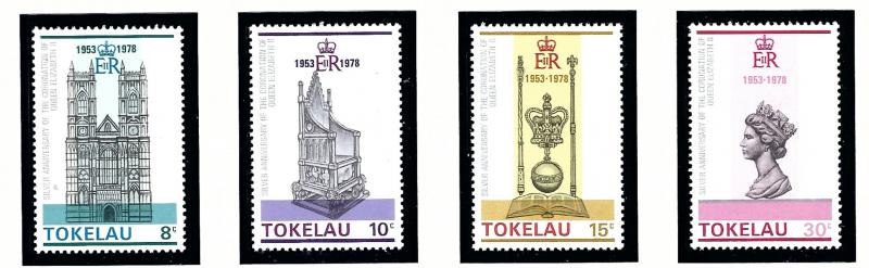 Tokelau Is 61-64 MNH 1978 QEII Silver Jubilee