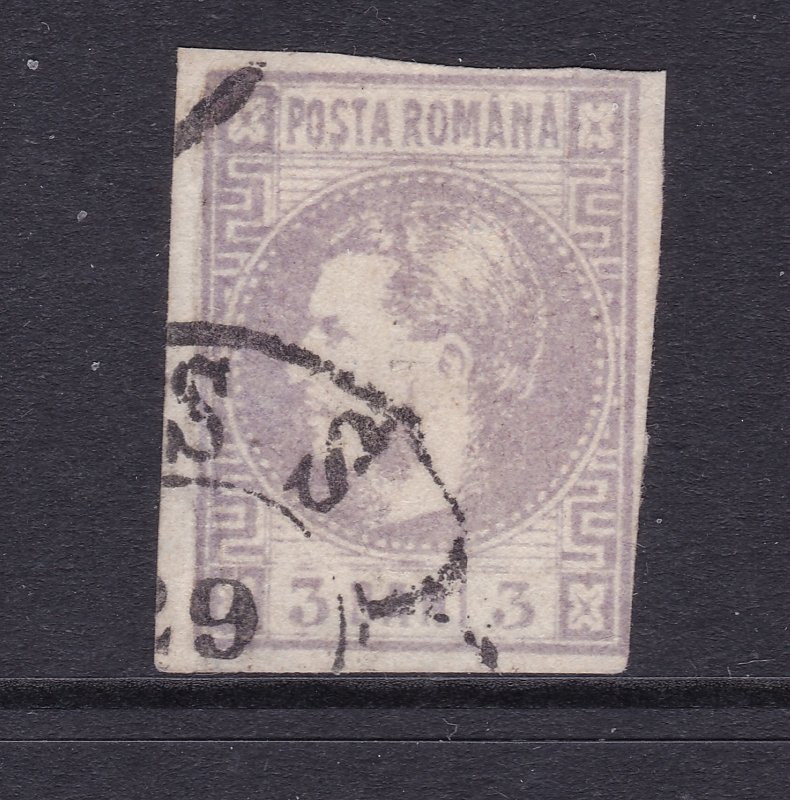 Romania a used imperf 3b from the 1868 set