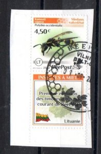 LITHUANIA - 2022 - BEEPOST - PRIVATE POST - INSECTS - Used - Unstucked -