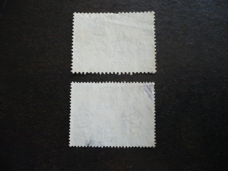 Stamps - Jamaica - Scott# 143,145 - Used Part Set of 2 Stamps