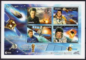 Somalia 2002 World Cup Japan-Korea/Italy'90/Italian Astronaut/Sheetlet Perf.MNH