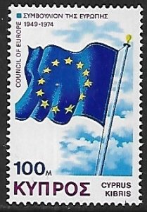 Cyprus # 433 - Flag European Council - MNH.....{ZW8}