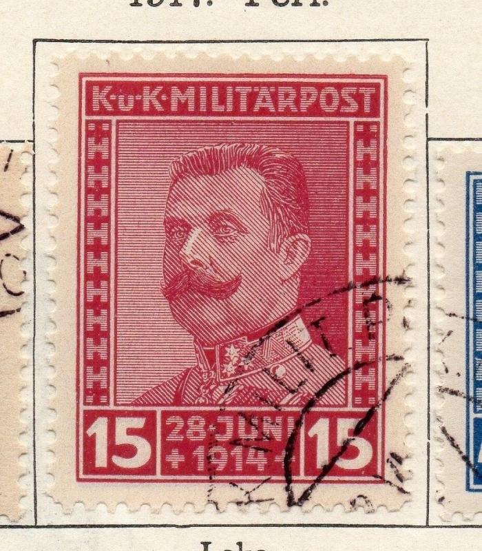 Bosnia Herzegovina 1917 Early Issue Fine Used 15h. 089469