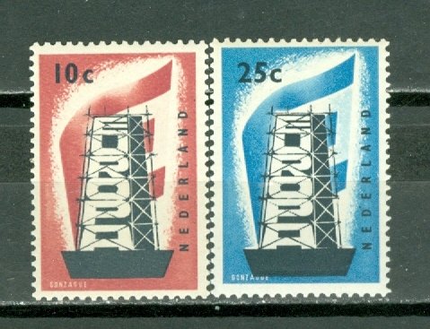 NETHERLANDS 1956 EUROPA #368-369...SET...MNH..$25.75