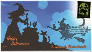 19-281, 2019, Halloween, Pictorial Postmark, Event Cover, Boxorough MA