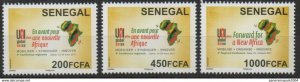 SENEGAL 2017 FULL SET - UNI GLOBAL UNION AFRICA MAP RARE MNH