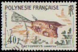 French Polynesia #201-202, Incomplete Set(2), 1962, Fish, Used