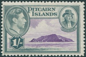 Pitcairn Islands 1940 1s violet & grey SG7 unused