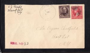 United States Scott #257 On Registered Cover (2 Scans)