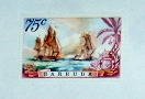 Barbuda - 211, MNH. Ships Firing. SCV - $1.25