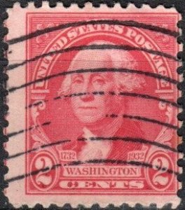 United States 707 - Used - 2c George Washington  (1932) (4)