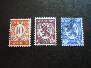 Stamps - Bulgaria - Scott# 293,296,298 - Used Part Set of 3 Stamps