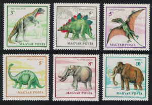 Hungary Prehistoric Animals 6v 1990 MNH SG#4001-4006 MI#4110-4115