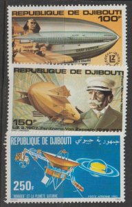 Djibouti SC C138-139, C140 Mint Never Hinged