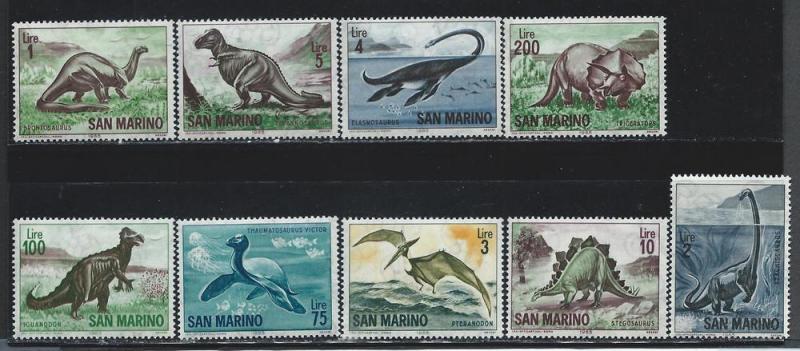 SAN MARINO SC# 612-20 F-VF MNH 1965