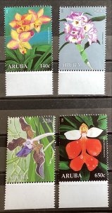 Aruba - Postfris/MNH - Complete set Orchids 2022