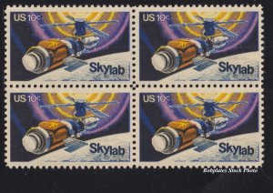 BOBPLATES #1529 Skylab Block of 4 F-VF NH SCV=$1
