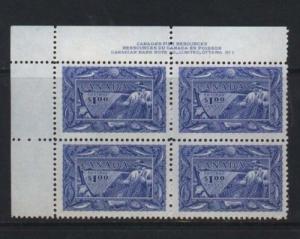 Canada #302 VF/NH UL Plate Block