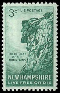 PCBstamps   US #1068 3c Old Man of the Mountain, MNH, (11)