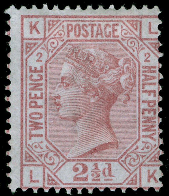 SG139, 2½d rosy mauve plate 2, M MINT. Cat £675. WMK ANCHOR. LK 