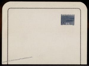 Austria 1932 Landschaften Scenery 50Gr Stamp Indicia Private Postal Card 79491