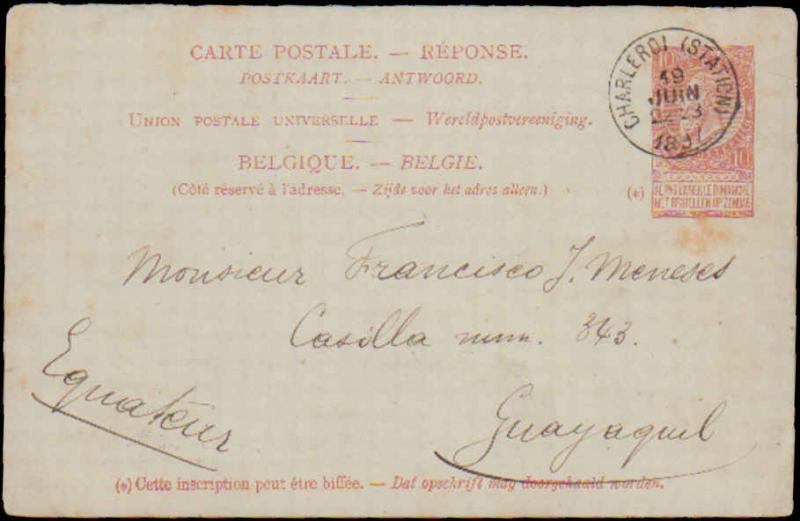 Belgium, Government Postal Card