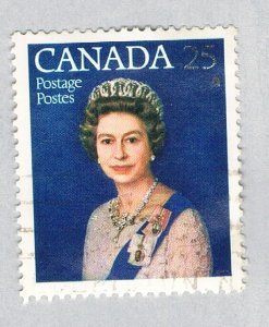 Canada QEII sash blue 25c (AP128117)