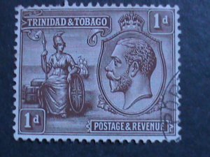 TRINIDAD-1922 SC#22-KING GEORGE V USED VF-101 YEARS OLD WE SHIP TO WORLDWIDE