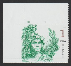 SC# 5295 - ($1.00) - Statue of Freedom - MNH plate # single